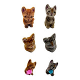 Animales De Felpa Pack Gatos X 6 Deco Souvenir Juguete