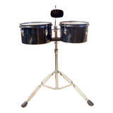 Timbal De Madera 10 + 11 Negra Xrd-1011bk Rmx