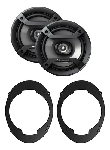 Parlantes Pioneer 6 Pulgada 200w + Aro Adaptador Ford Ka 5x7