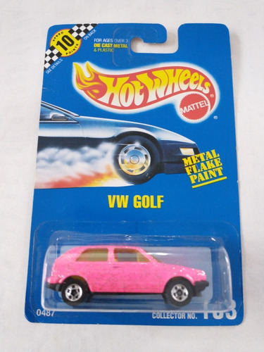 Hot Wheels Volkswagen Mk2 Golf De Los Años 90 Rosa 