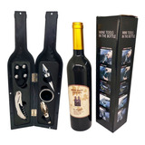 Set Estuche Vino Sacacorchos  Botellas Abridor