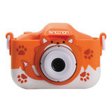 Camara Digital Infantil 8 Mp 4x Zoom Micro Sd Fotos Y Videos Color Naranja Oscuro