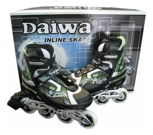Roller Daiwa - Plancha Aluminio Ruedas 80mm - Talle 38 Al 45