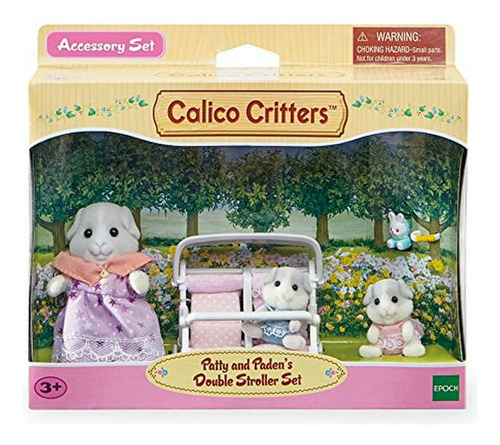 Calico Critters Patty & Paden's Double Stroller Epoch 