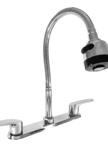 Llave Mezcladora Tarja Fregadero  Cuello Flexible Bka1890 