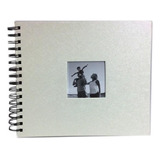 Álbum De Fotos Scrapbook Livro De Assinaturas Médio - Branco