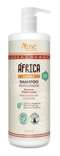 Shampoo Restaurador Apse Africa Baobá Todos Os Cachos 1000ml