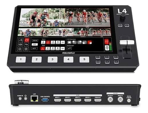 Mesa De Corte Switcher De Video Feelworld L4 Lançamento 