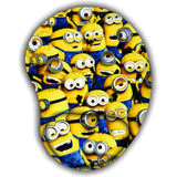 Mouse Pad Estampa Minions Com Apoio Ergonômico Personalizado