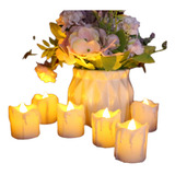 Velas Velitas Plásticas Con Luz Led X 20 U Con Pilas Incluid