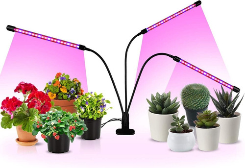 Lámpara Cultivo Indoor Led Temporizador Luz Plantas