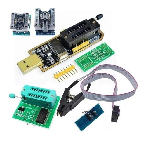 Gravador Eprom Flash Bios Kit Reparo Leitor Programador 