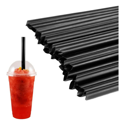 Kit De 400 Popotes Tapioca Negros Desechables Negro | Envío gratis