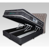 Cama Box Baú Queen Size Colchão Magnético Infrave Espuma D33