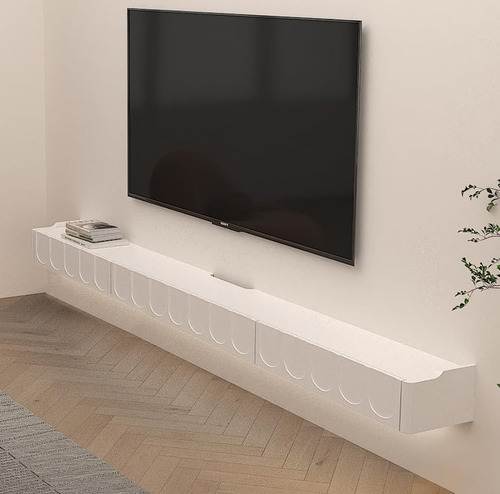 Bixiaomei Soporte Flotante Para Tv, Mueble De Tv De Alto Bri