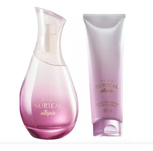 Kit Avon Deo Colônia Surreal Utopia 75ml E Loção Cremosa 90ml Para O Corpo