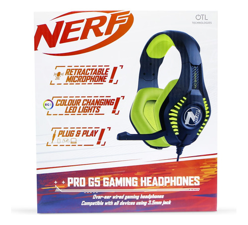 Headset Nerf Pro G5 Gaming Rgb Otl Alámbrico