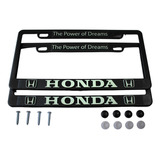 Porta Placas Honda Reflejante Cubre Pijas Kit