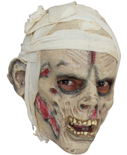 Máscara Momia Para Niños Terror Mummy Jr Halloween Ghoulish Color Blanco