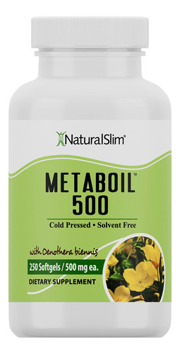 Naturalslim Metaboil 500 Con Aceite De Onagra Y Gla (cido Ga