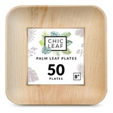 Chic Leaf - Platos De Hoja De Palma Desechables, Biodegradab