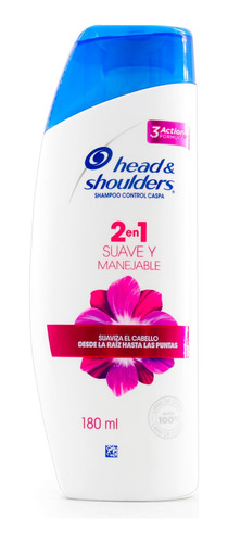 Champú Anticaspa Head And Shoulders Suave Y Manejable 180 Ml