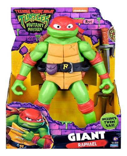 Figura Gigante Tortuga Ninja Raphael Con Accesorios - Lanús