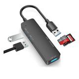 Hub Adaptador Usb 5 En 1 (1x 3.0 Usb, 2x 2.0 Usb, Tf, Sd)