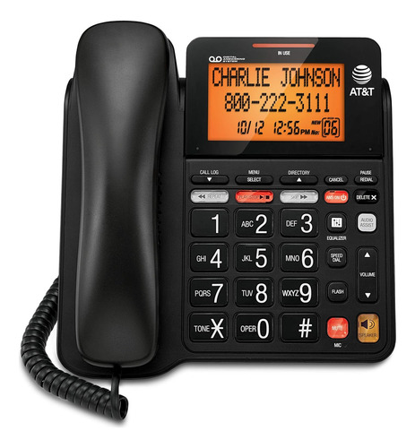 At&t Cd4930 Corded Phone With Digital Answering System And C