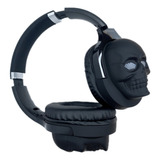 Fone De Ouvido Headphone Bluetooth Over Ear Led Rgb Caveira