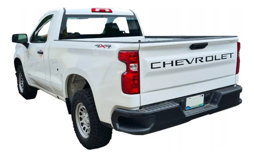 Sticker Calca Para Chevrolet Silverado Caja Batea 2022 2023
