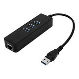 Adaptador / Convertidor Ethernet Red Rj45 A Usb 3.0 + 3 Usb