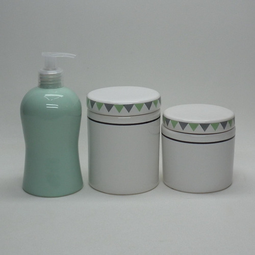 Kit Higiene Bebe / Lavabo 3p Triangulo Verde