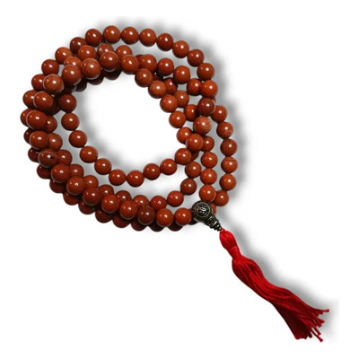 Japa Mala Budista De Jaspe Rojo 108 Cuentas | Envío gratis
