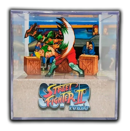 Cubo Diorama 3d Super Street Fighter Ii