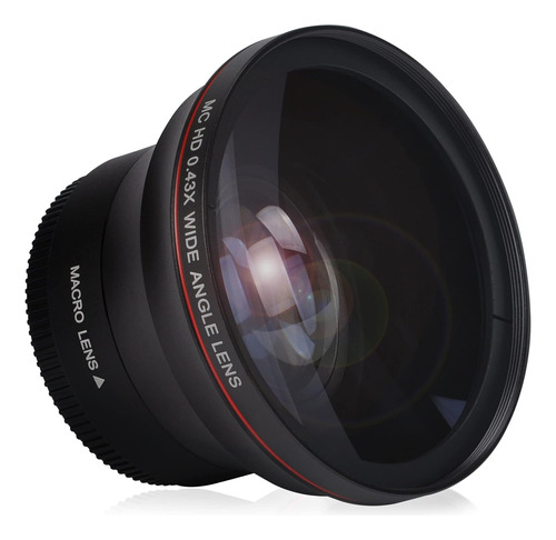 Lente Gran Angular Hd Hisewen 52mm 0.43x Compatible Nikon