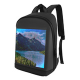 Mochila Escolar Pantalla Led Personalizable Hombres Estudian