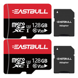 Tarjetas Micro Sd De 128 Gb, Paquete De 2 Tarjetas Eastbull 