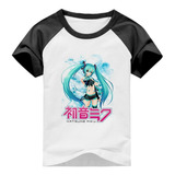 Camiseta Anime Hatsune Miku Vocaloid Modelo 01