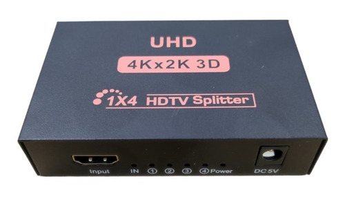 Splitter Full 4k Hdmi  1 Entrada A 4 Pantallas 1x4 4k 3d