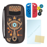 Case Master Ed. Zelda + Cristal + Joycon + Grips | Envio Gratis Estuche Funda Wild | Solo Para Switch «normal», No Lite