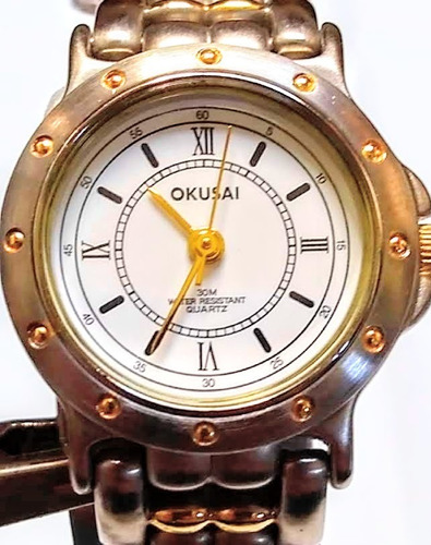 Reloj Okusai Mujer Clásico Acero Quarzo Wr 30 M 
