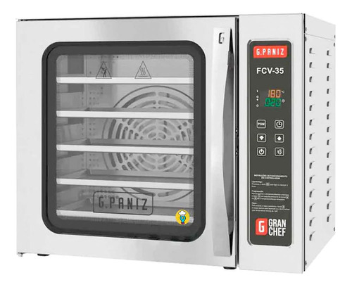 Horno De Convección Eléctrico5 Charolas - Gpaniz Fcv-35