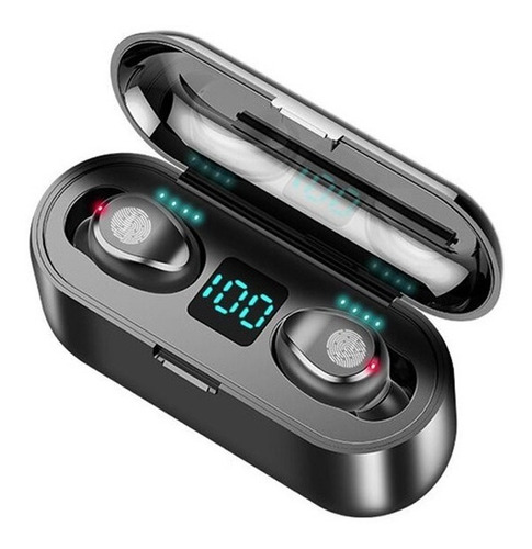 Auriculares Inalambricos Bluetooth 5.0 + Power Bank Mod. F9
