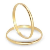 Aliança Casamento Fina 1mm Em Ouro 18k/750 Tradicional