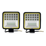 Faro 126w 42 Led Blanco Spot+ Flood  Baliza Ambar 12-24v X 2