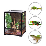 Reptizoo Terrario Alto Para Reptiles Gd 121 L Puerta Frontal