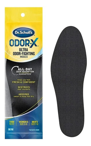 Plantilla Para Zapatos Ajustable Dr. Scholl's Odor-x 1 Par