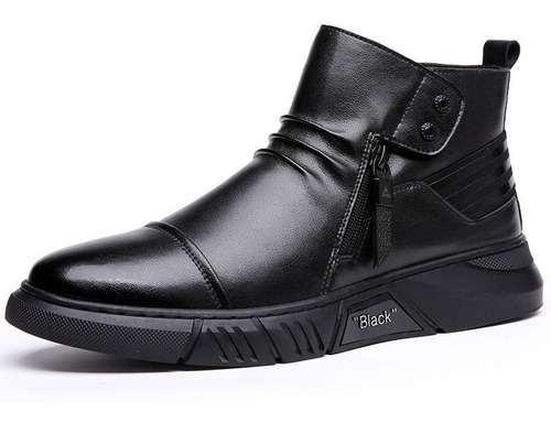 Hombres Zapatos Casual Cuero Chelsea Martin Botas De Tobillo