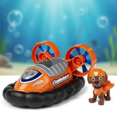 Patrulha Canina Zuma Hovercraft Boneco C/ Veiculo Original